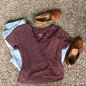 Mossimo striped v-neck